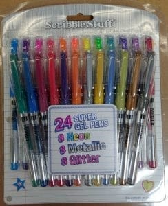 Gel pens are used successfully in precipitation mediumship as Spirit draws and writes with such easily