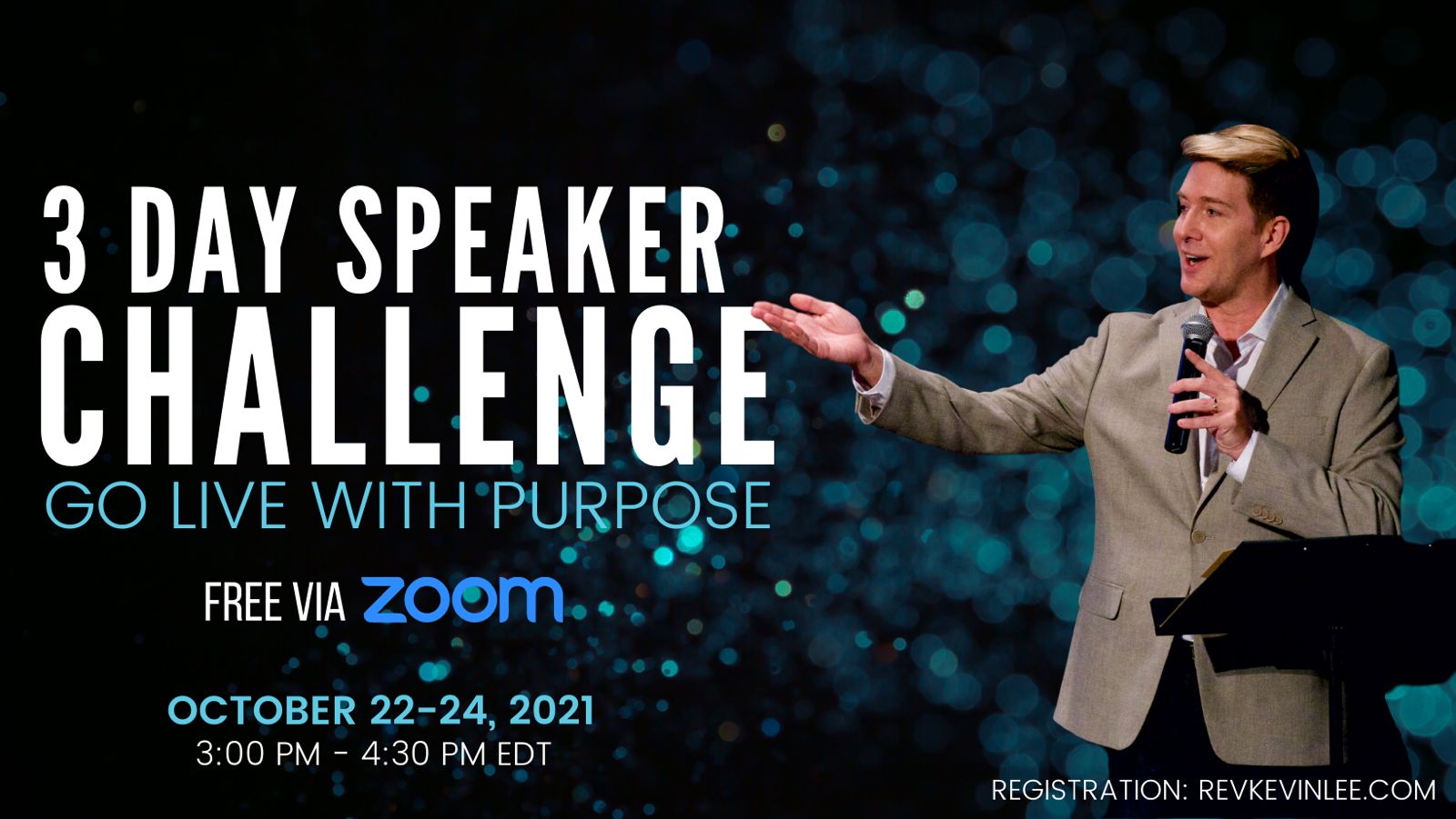 go live with purpose speaker challenge by kevin lee
